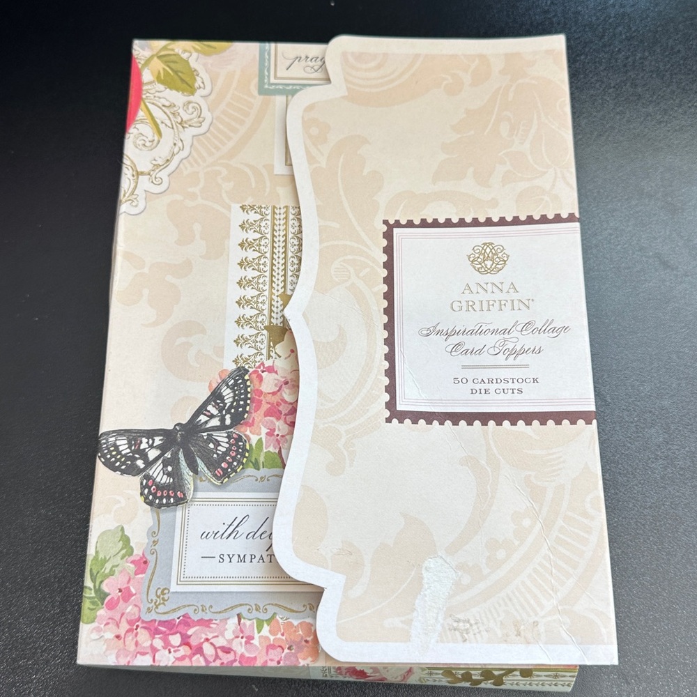 Anna Griffin Inspirational Collage Card Toppers Die Cuts AG940 New Ephemera
